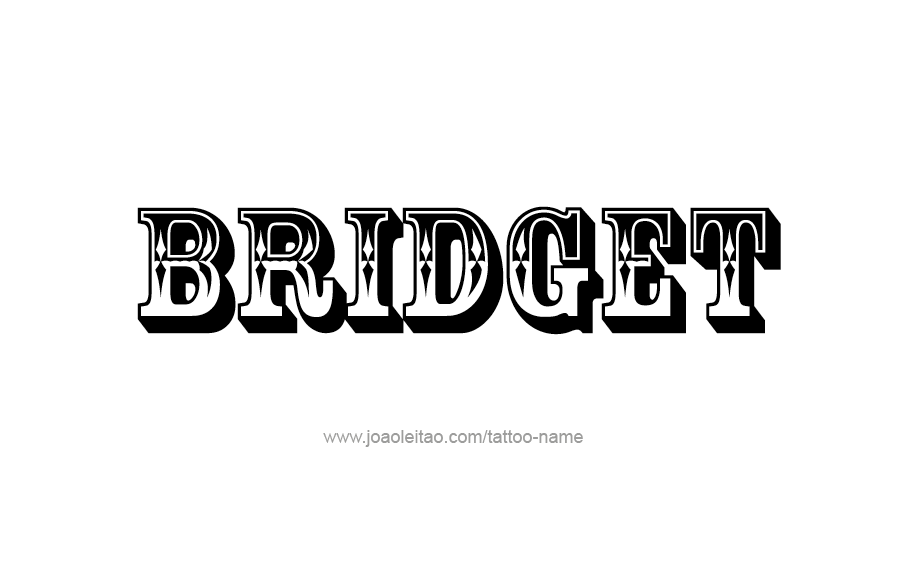 Tattoo Design Name Bridget 