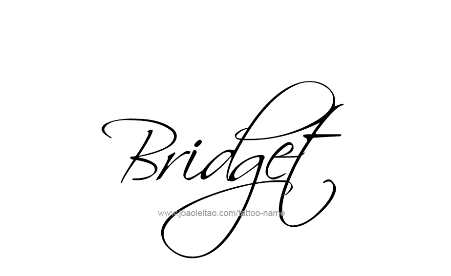 Tattoo Design Name Bridget 