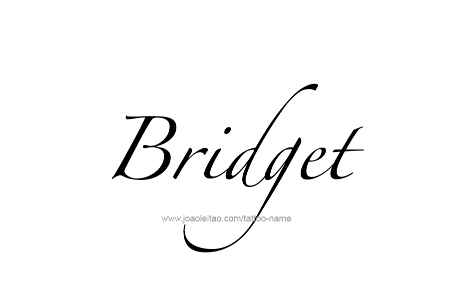 Tattoo Design Name Bridget 