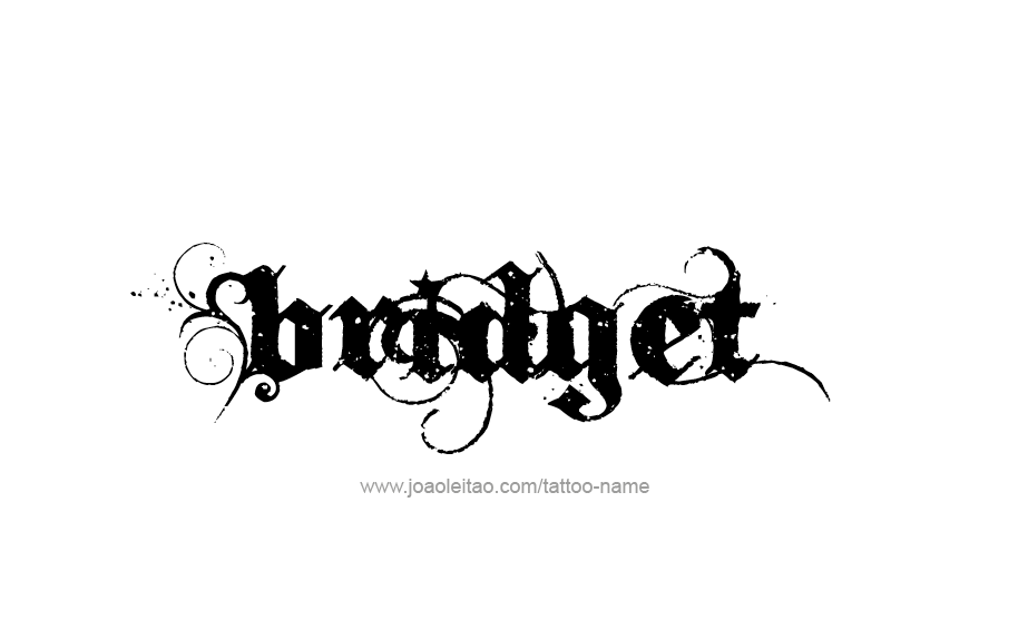 Tattoo Design Name Bridget 