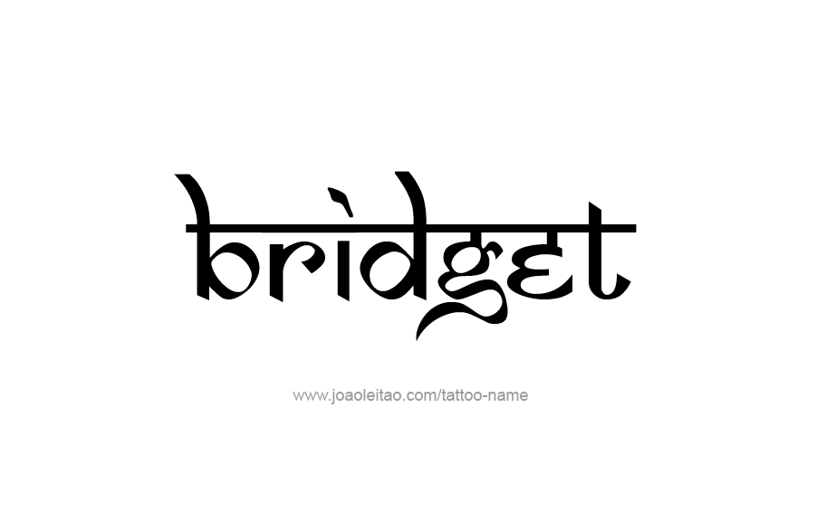 Tattoo Design Name Bridget 