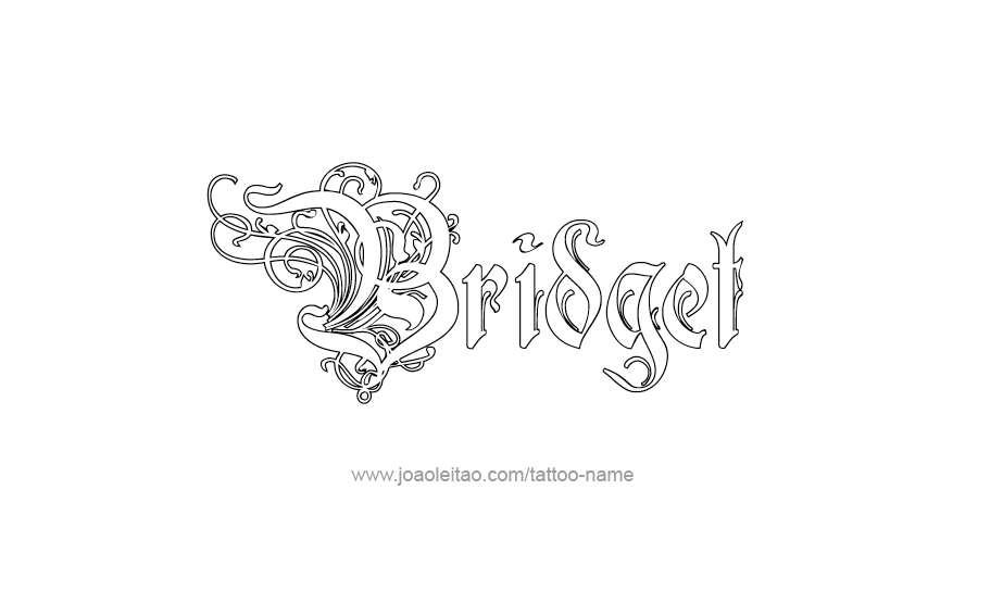 Tattoo Design Name Bridget 