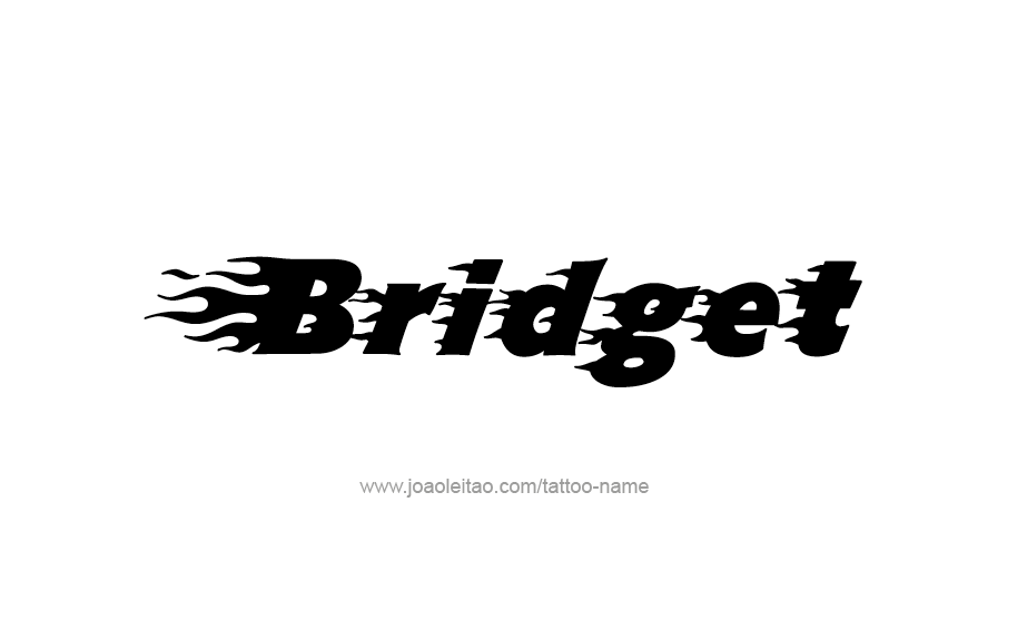 Bridget Name Tattoo Designs