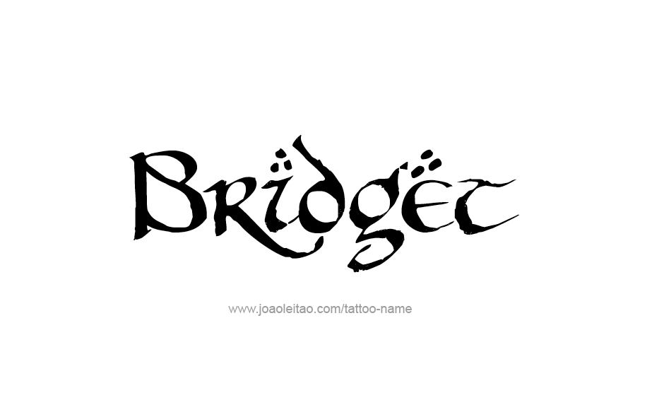 Tattoo Design Name Bridget 