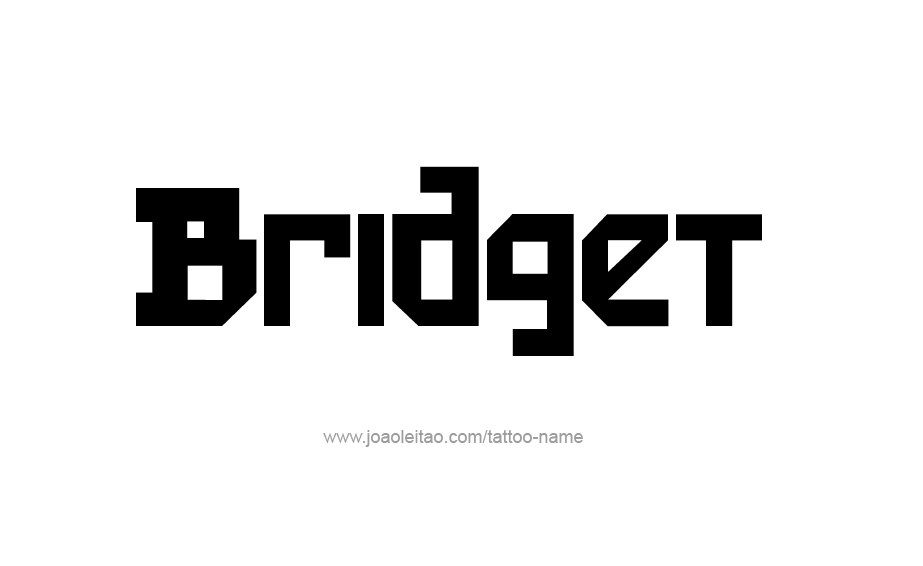 Tattoo Design Name Bridget 