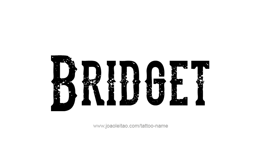 Tattoo Design Name Bridget 