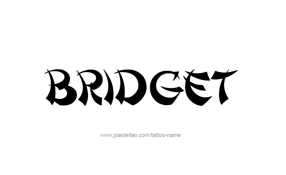 Tattoo Design Name Bridget 