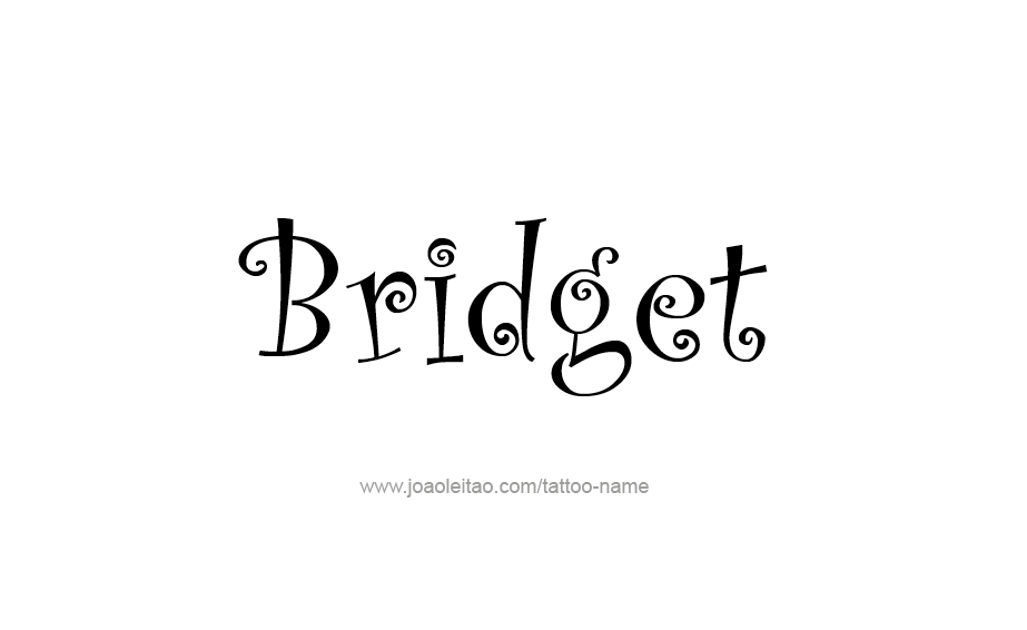 Tattoo Design Name Bridget 