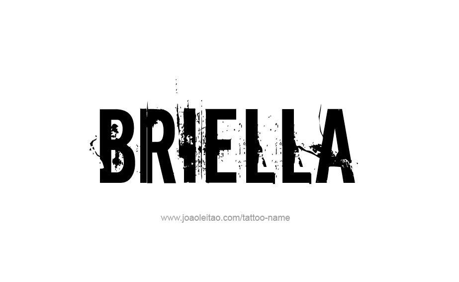 Tattoo Design Name Briella 