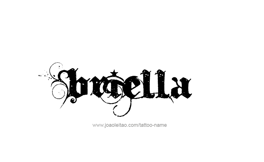 Tattoo Design Name Briella 