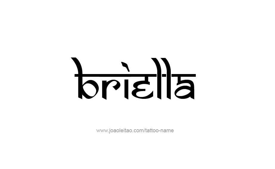 Tattoo Design Name Briella 