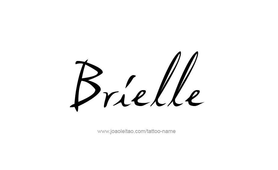 Tattoo Design Name Brielle 