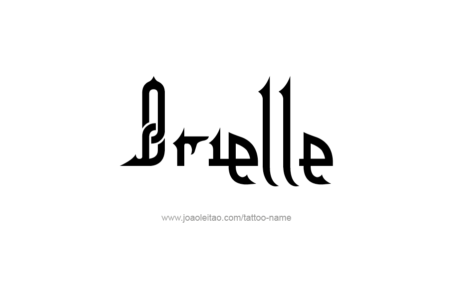 Tattoo Design Name Brielle 