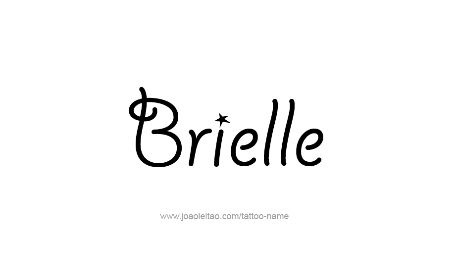 Tattoo Design Name Brielle 