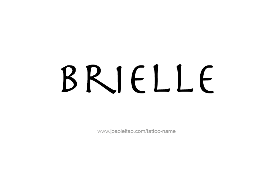 Tattoo Design Name Brielle 