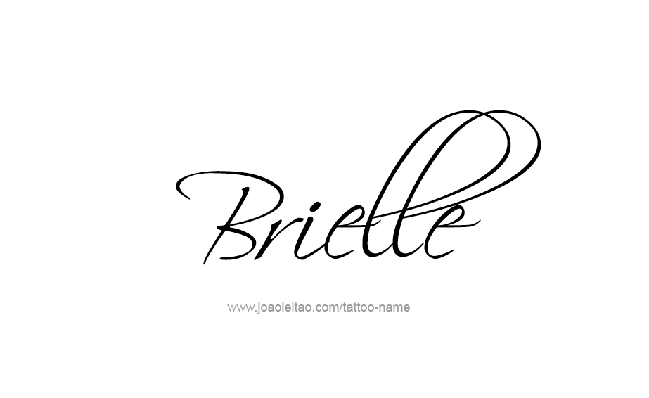 Tattoo Design Name Brielle 