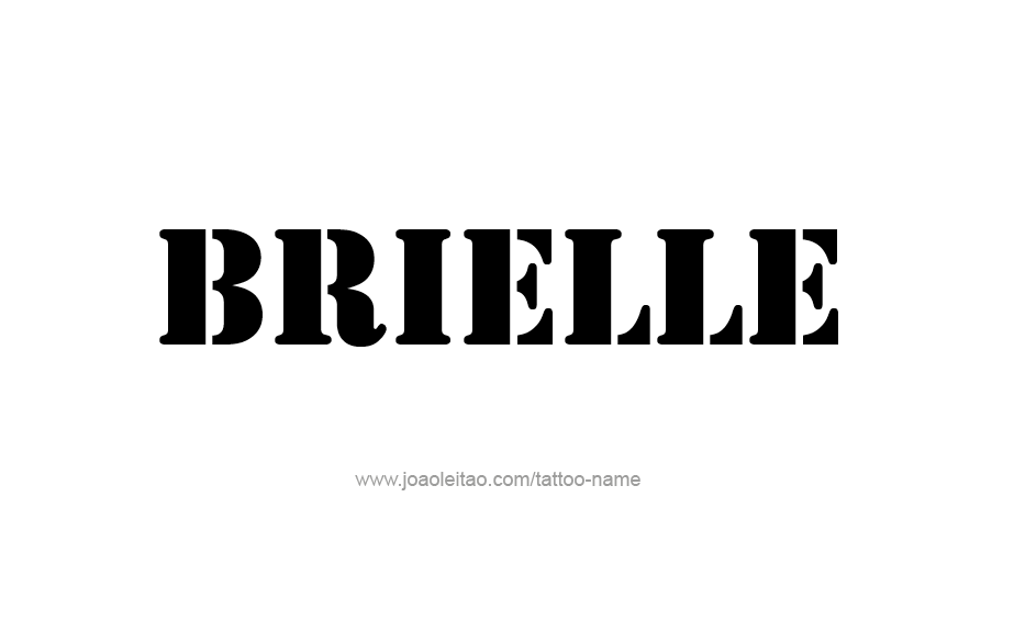 Tattoo Design Name Brielle 