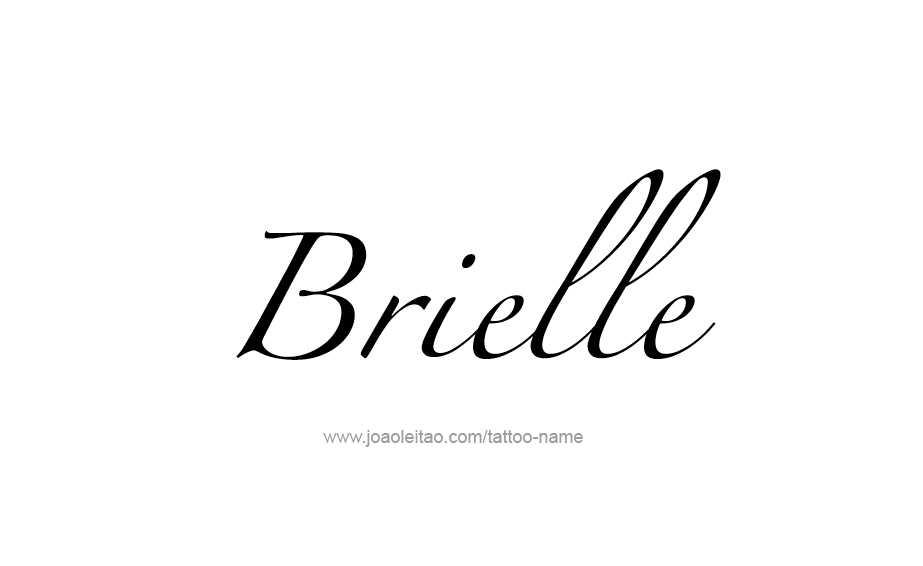 Tattoo Design Name Brielle 