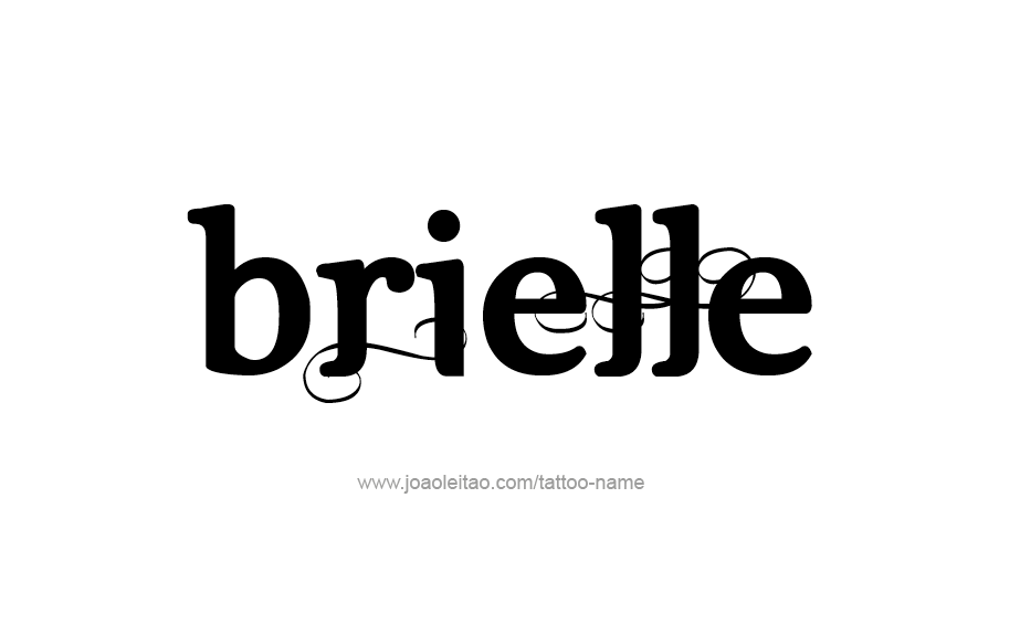 Tattoo Design Name Brielle 