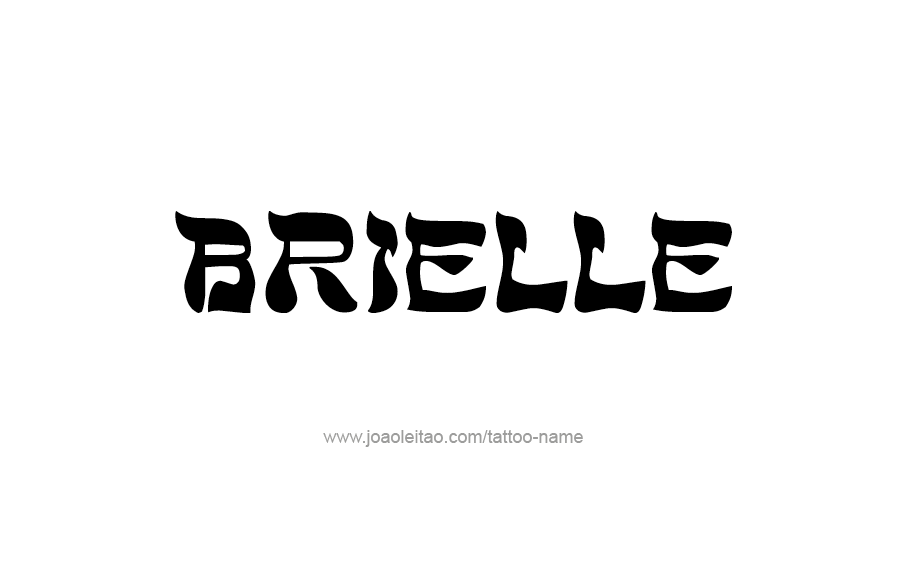 Tattoo Design Name Brielle 