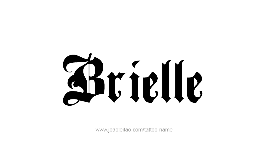 Tattoo Design Name Brielle 