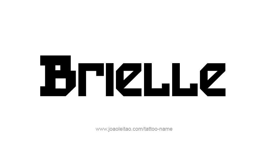 Tattoo Design Name Brielle 