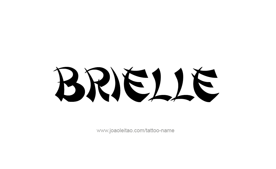 Tattoo Design Name Brielle 