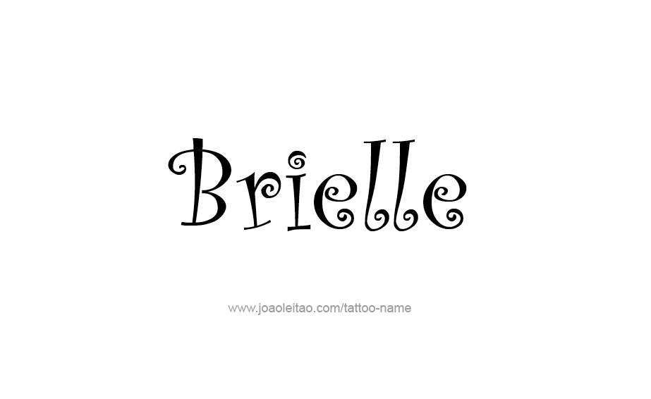 Tattoo Design Name Brielle 