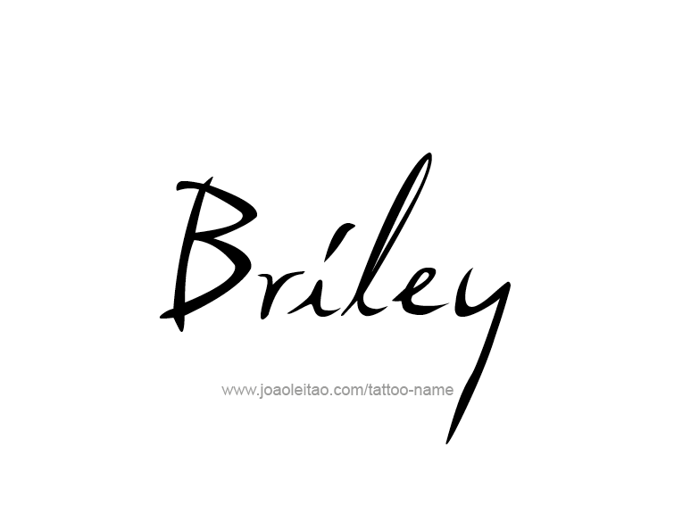 Tattoo Design Name Briley  