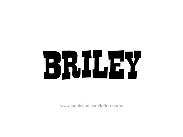 Tattoo Design Name Briley  