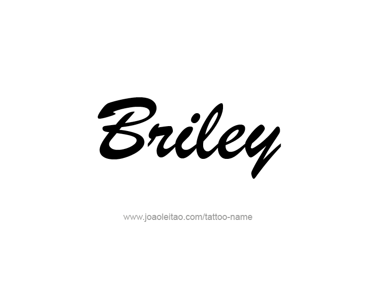 Tattoo Design Name Briley  