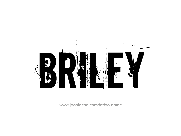 Tattoo Design Name Briley  