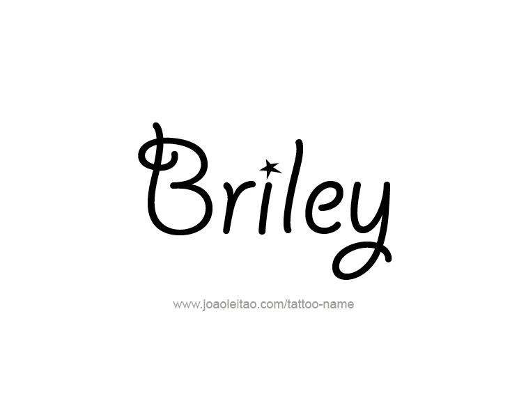 Tattoo Design Name Briley  