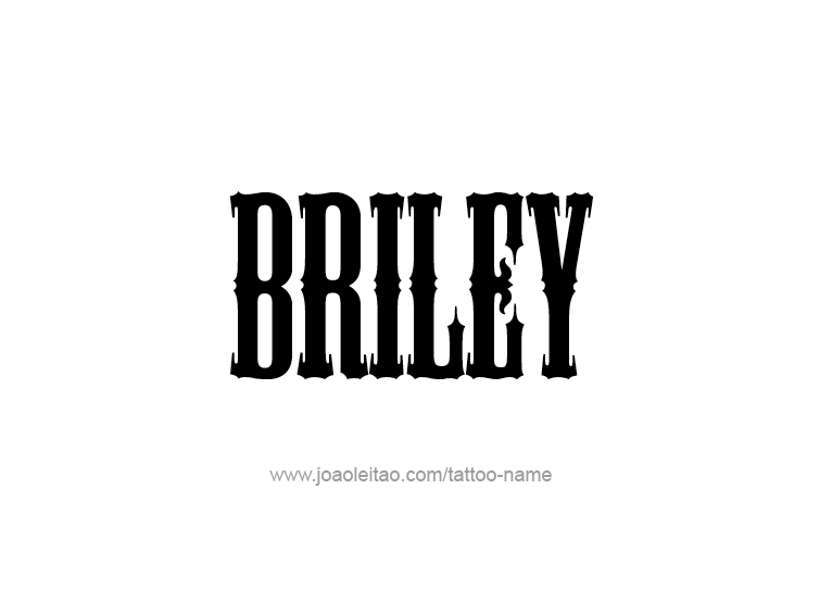 Tattoo Design Name Briley  