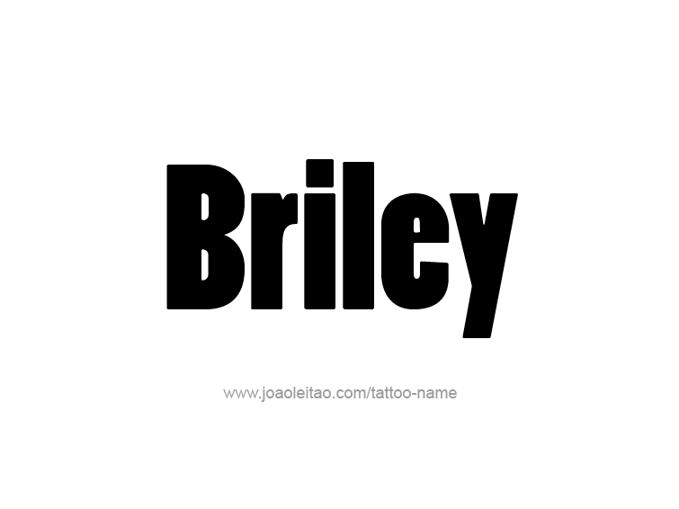 Tattoo Design Name Briley  