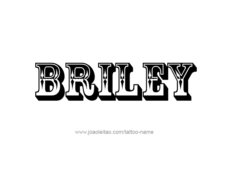 Tattoo Design Name Briley  