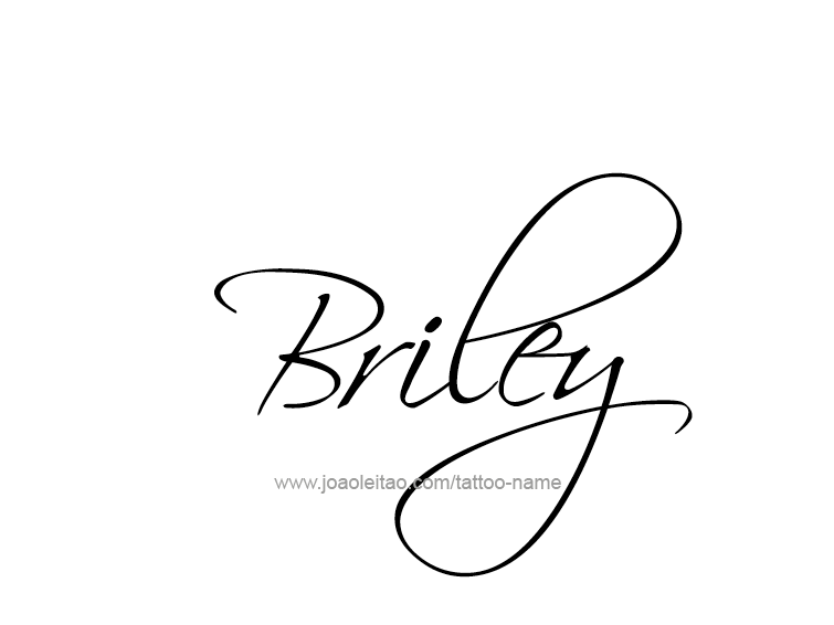 Tattoo Design Name Briley  