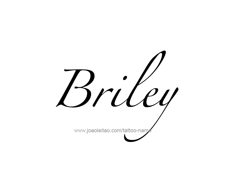 Tattoo Design Name Briley  