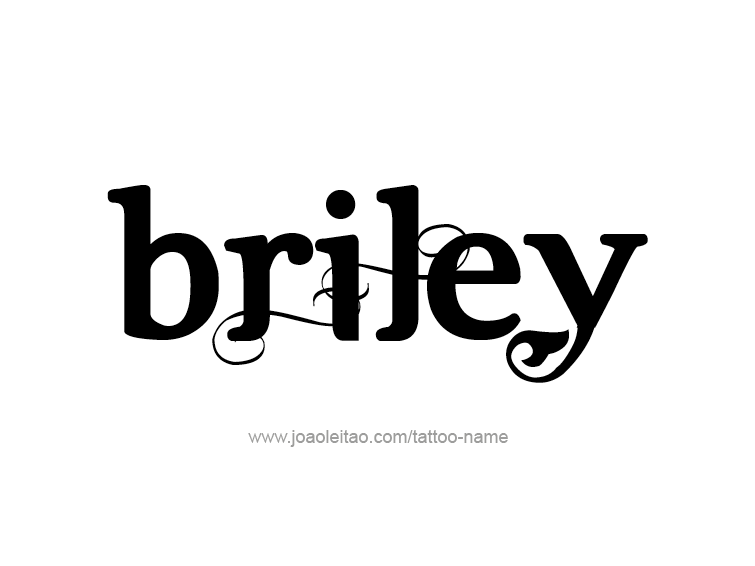 Tattoo Design Name Briley  