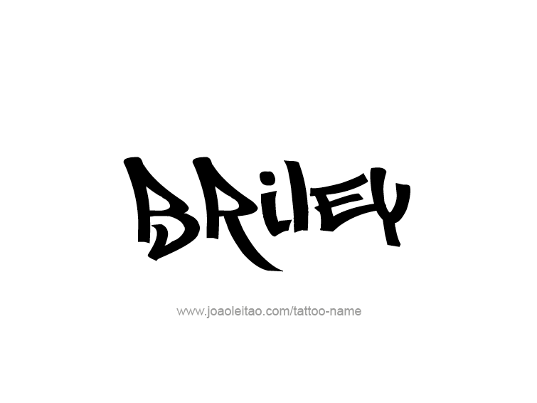 Tattoo Design Name Briley  