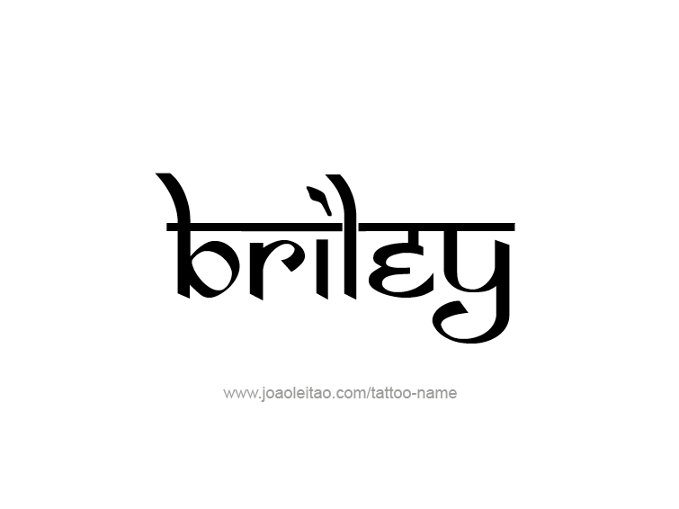 Tattoo Design Name Briley  