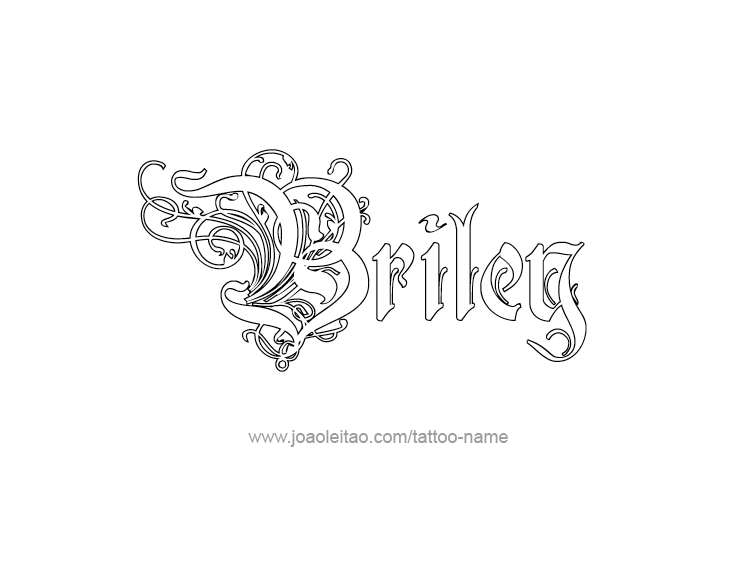 Tattoo Design Name Briley  