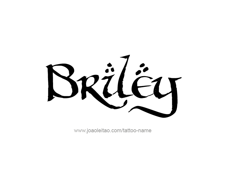 Tattoo Design Name Briley  