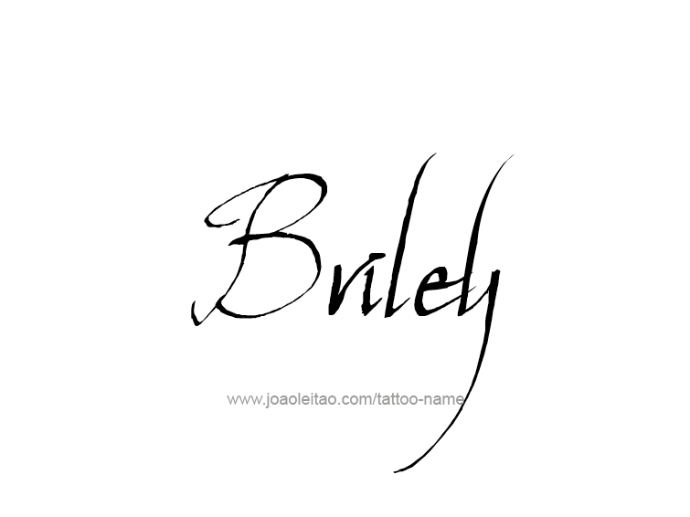 Tattoo Design Name Briley  