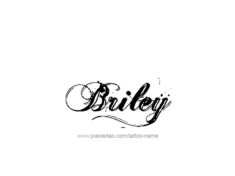 Tattoo Design Name Briley  