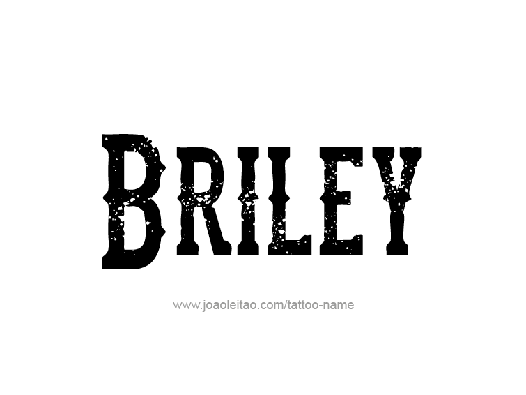 Tattoo Design Name Briley  