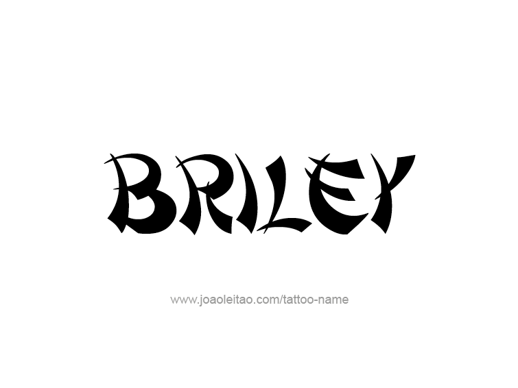 Tattoo Design Name Briley  