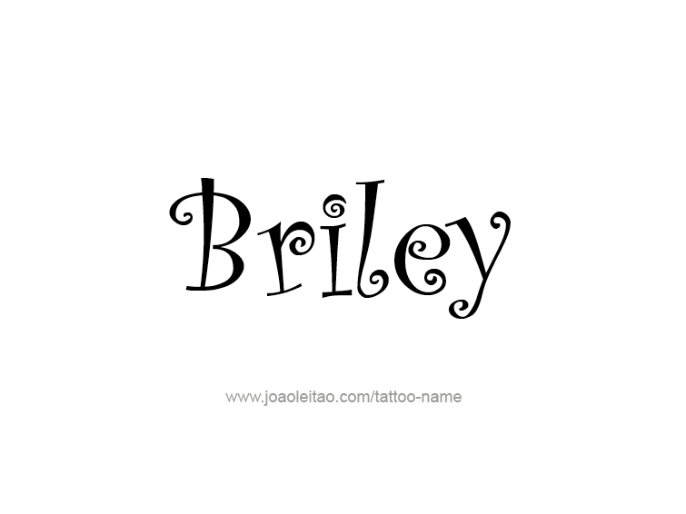 Tattoo Design Name Briley  