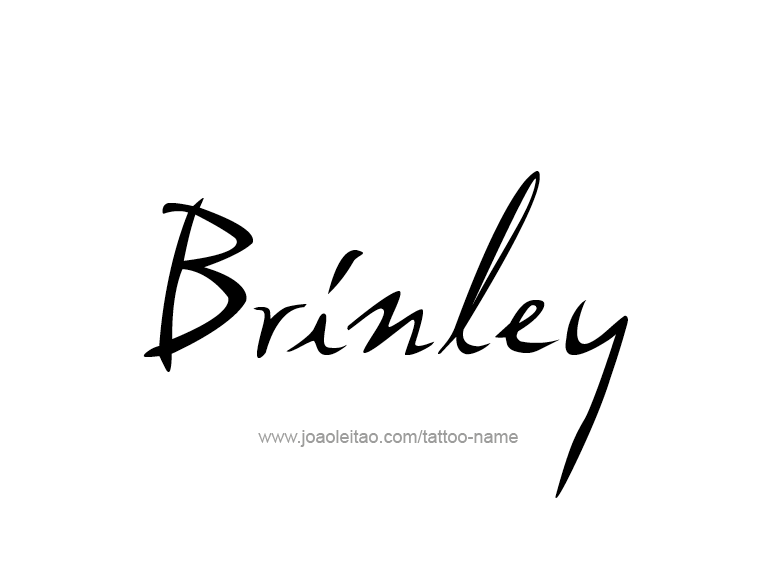 Tattoo Design Name Brinley  