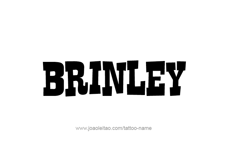 Tattoo Design Name Brinley  